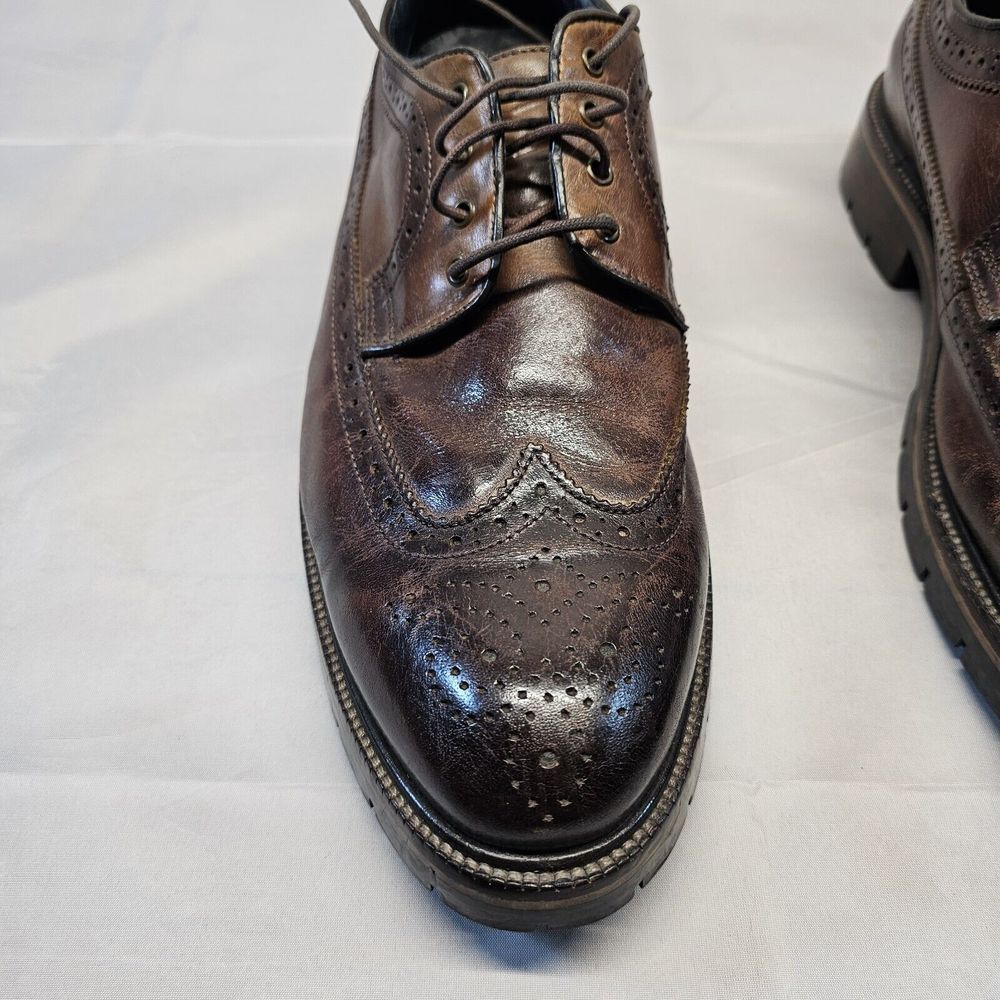 Johnston Murphy Mens XC Flex wingtip‎ Sheepskin Dress Shoe 20-5512 US Size 10 M - Picture 4 of 16